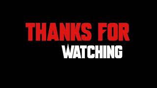 Thanks for watching outro template | No copyright | Free download