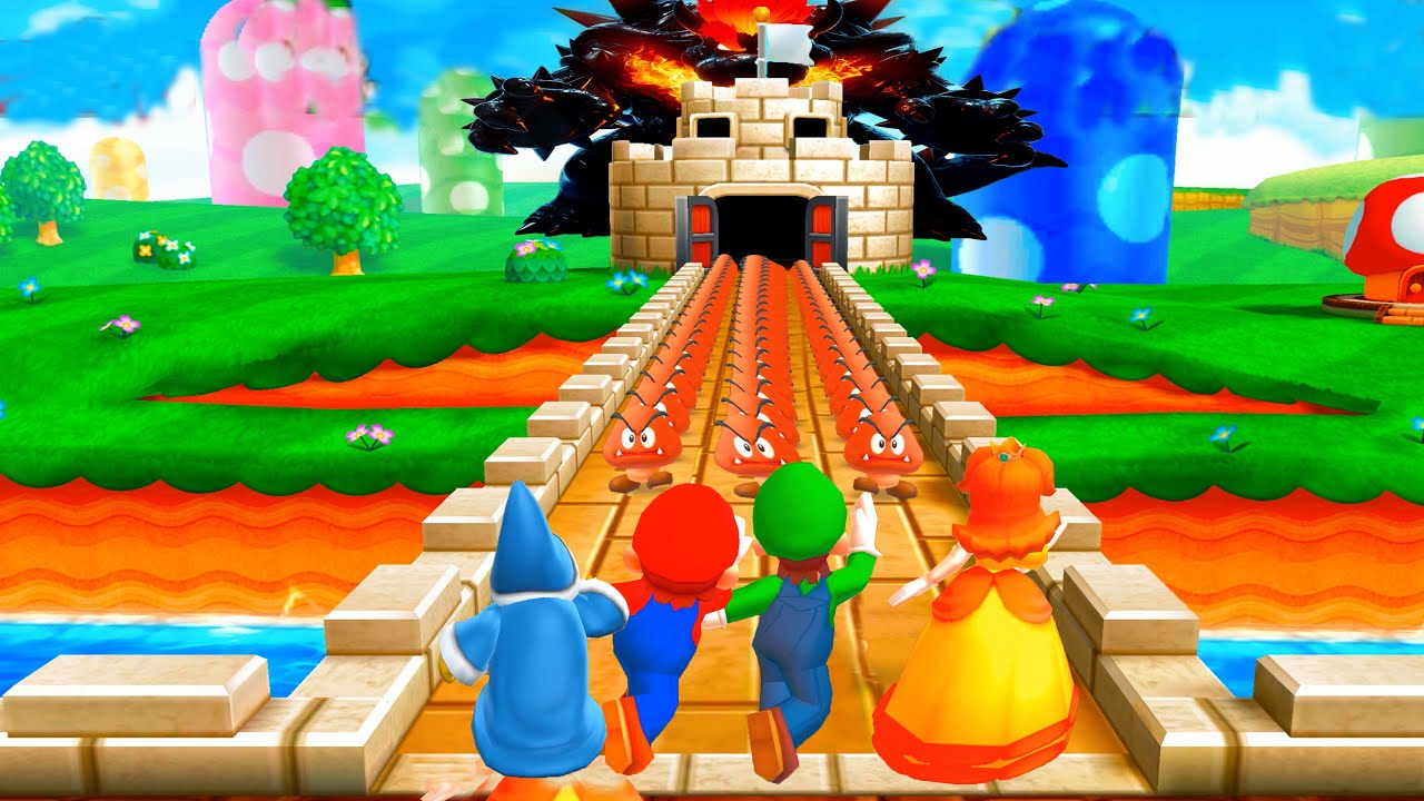 Mario Party 9 Step It Up - Kamek vs Mario vs Luigi vs Daisy (Master Difficulty) #MarioGame