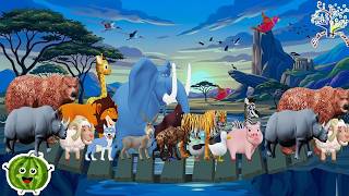 🎶🎤 The Animal Sounds Song! 🦁🐶 AM12WA2 || EduFam Simple Song