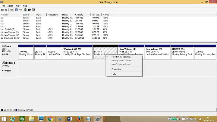 How to Partition Hard Disk in Windows 8 or 8.1 ?