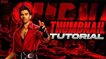 Make This Inspired Red And Black Themed Thumbnail On Android | Free Fire Thumbnail Tutorial |
