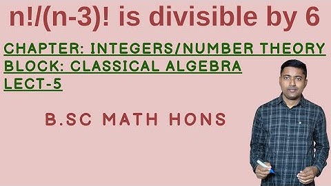 n!/(n-3)! is divisible by 6 | Principle of Mathematical Induction