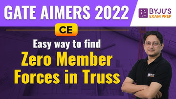 GATE AIMERS 2022 | CE | Structural Analysis | Zero Member Forces in Truss | Md Ansari