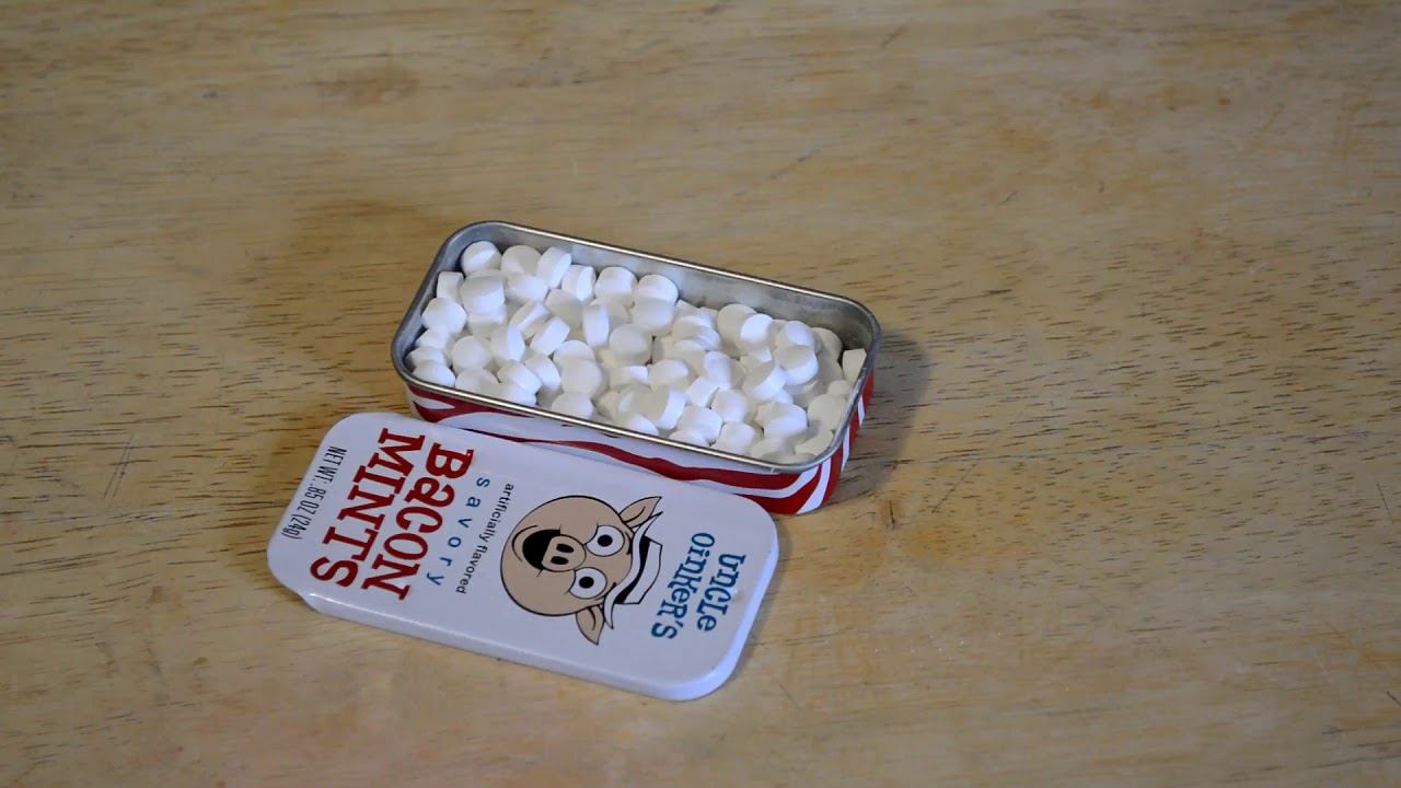 Archie McPhee Bacon Mints Bacon Flavored Breath Mints Review