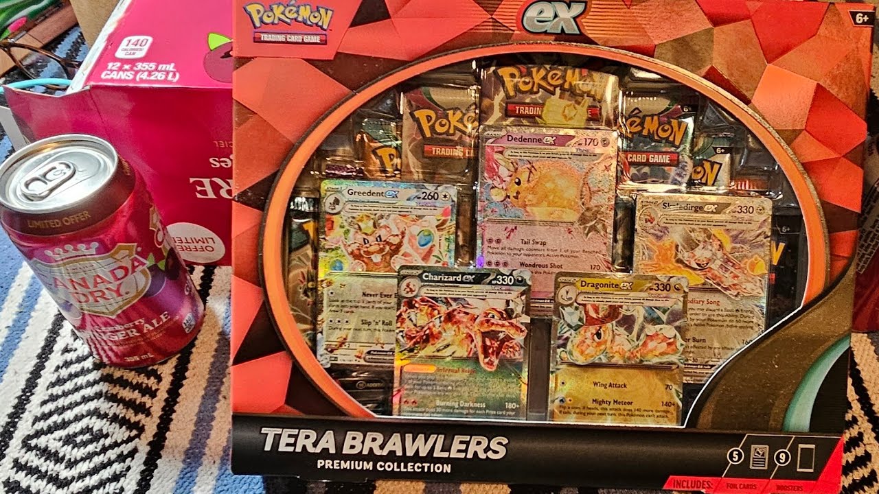 pokemon trading card game tera brawlers premium collection gamestop exclusive Pokmon Dedenne ex Pokmon TCG Tera Brawlers Premium