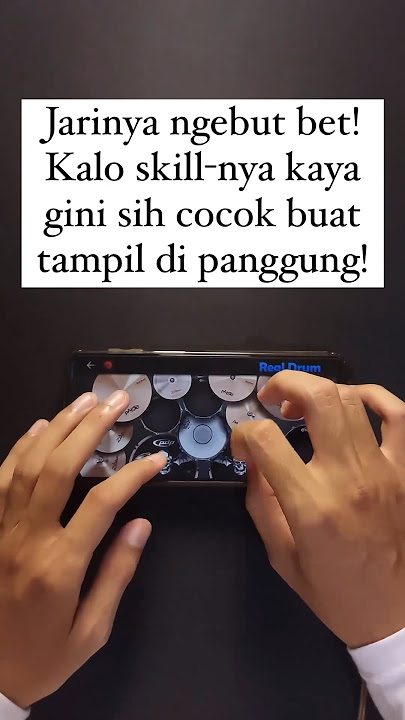 JARI ABANG INI NGEBUT BANGET MAIN DRUM DI HP! 📹 IG @iamiki21