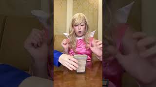 DOLL SQUID GAME VS ENDING WITH A POISONED CARDBOARD DRINK#asmr #shorts