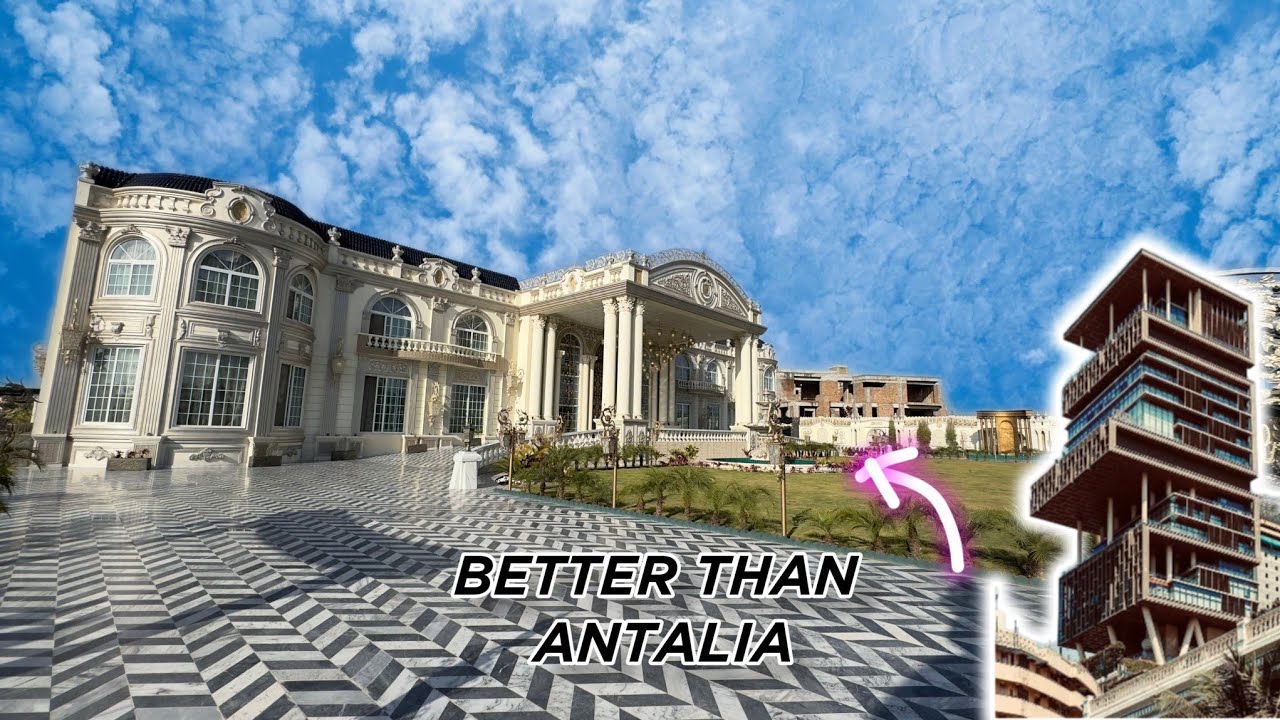 BIGGEST & the most LAVISH House in PAKISTAN (Better than Mukesh Ambani's Antalia) Silent Tour