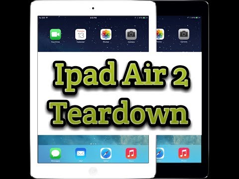 Apple Ipad Air 2 Teardown- A1566 and A1567 lcd and touch screen replacement guide 2018
