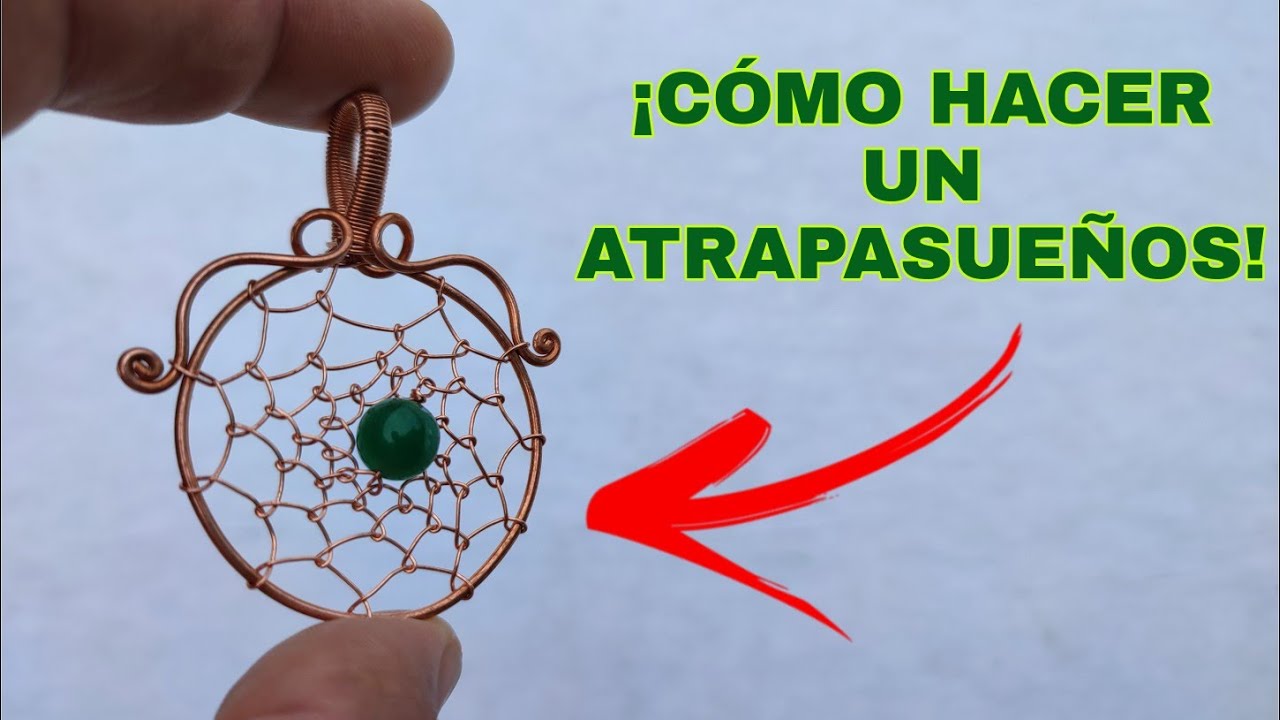 cómo HACER un ATRAPASUEÑOS con ALAMBRE| ATRAPASUEÑOS| ATRAPASUEÑOS sencillo con ALAMBRE de COBRE.