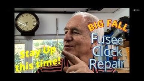 Fusee clock repair after a big fall