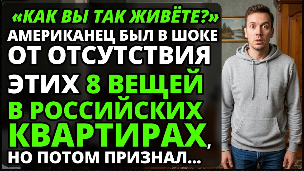Американец в СТУПОРЕ от наших квартир. 8 вещей, которых у нас НЕТ, взорвали ему мозг.