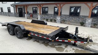 Big Tex 7x18&#39; Gravity Tilt Equipment Trailer 14000 GVW 14FT-18BK