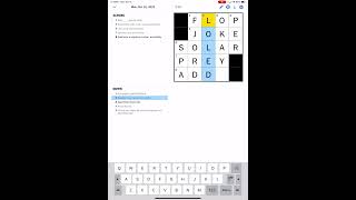 The New York Times Daily Mini Crossword Puzzle for Monday October 16, 2023