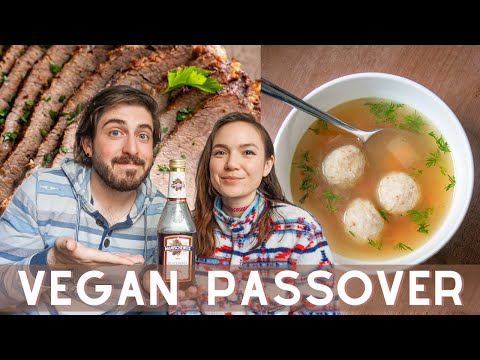 making vegan Passover food with my Jewish boyfriend