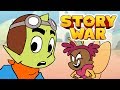 Story war on cartoon hangover