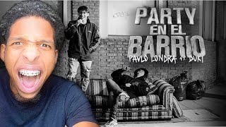 AMERICAN REACTS TO ARGENTINE RAP🇦🇷🔥| Paulo Londra - Party en el Barrio (feat. Duki) [Official Video]