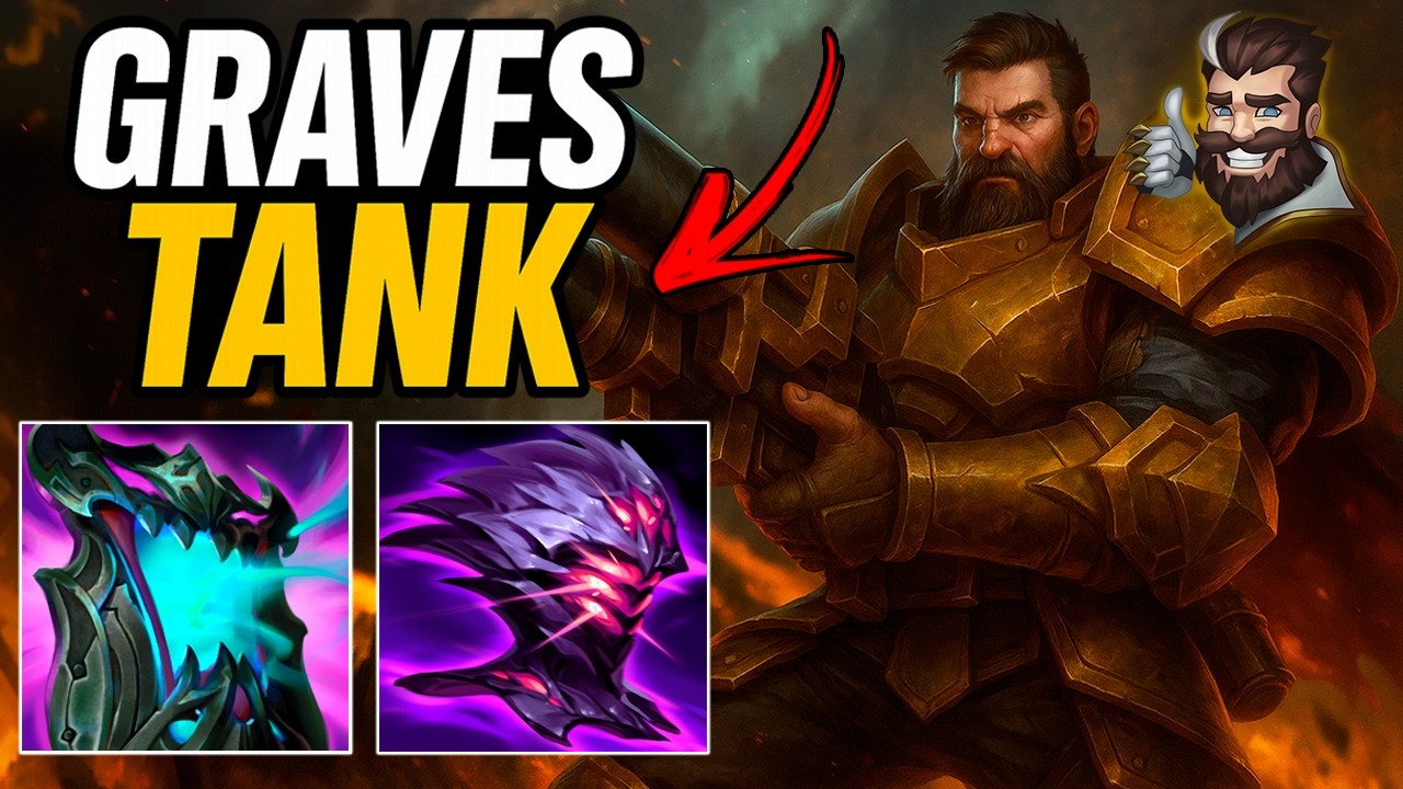 FIZ GRAVES TANK DEPOIS DO BUFF INSANO E FIQUEI IMORTAL LATE GAME *build OP*