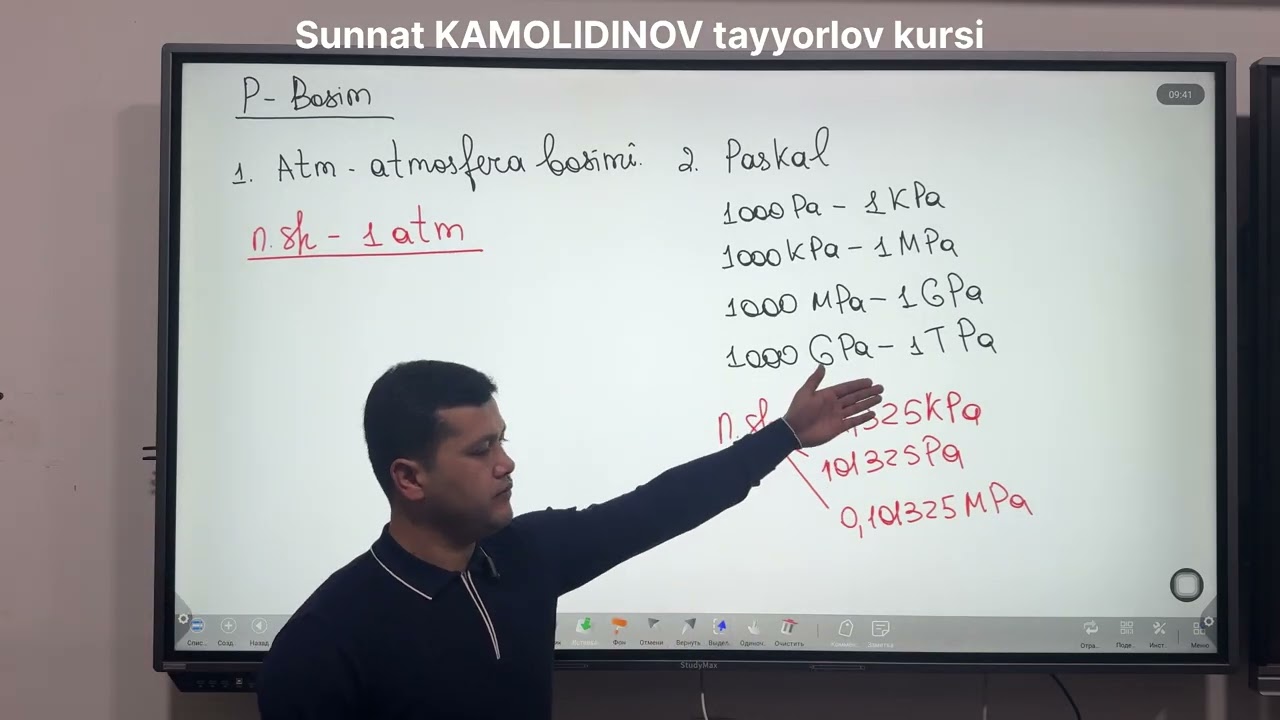 Gaz qonunlari. 1-dars. Sunnat KAMOLIDINOV tayyorlov kursi. T.me/ @MS_KIMYO
