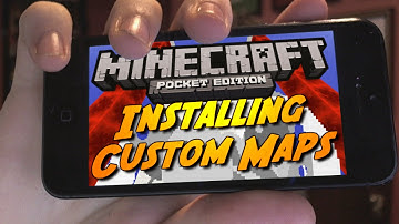 INSTALLING MINECRAFT POCKET EDITION CUSTOM MAPS! (iPhone, iPad, iPod)