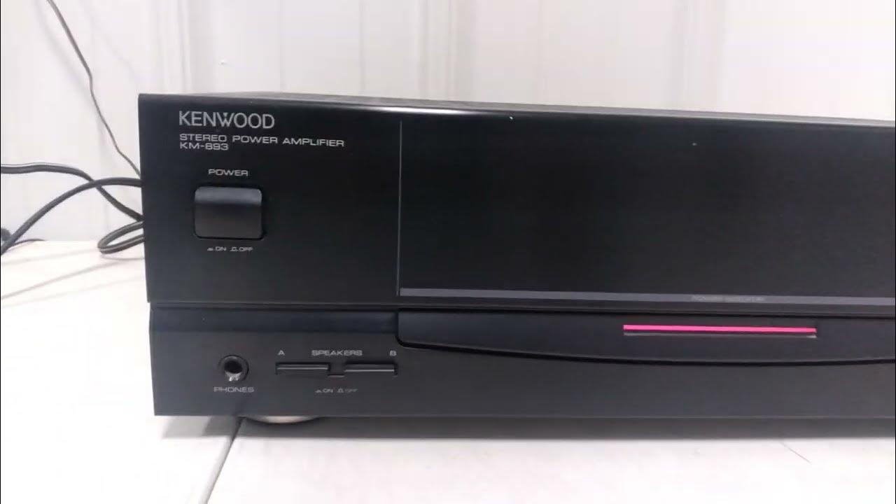 Kenwood Model KM-893 Stereo Power Amplifier - YouTube