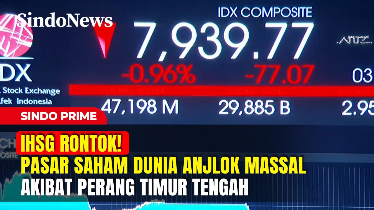 IHSG RONTOK! Pasar Saham Dunia Anjlok Massal Akibat Perang Timur Tengah | Sindo Prime | Part 02