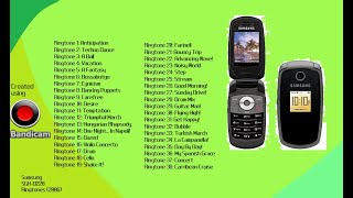 Samsung SGH-D228 Ringtones (2006) on MCP-MA7! | PART 1 ONLY! | COMPLETE 38 RINGTONES!