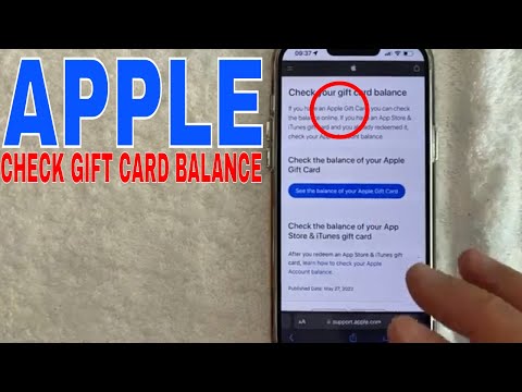 ✅  How To Check Apple Gift Card Balance 🔴