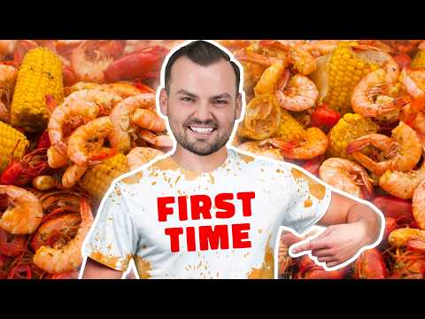 Epic Seafood Feast! Trying Crawfish, King Crab, Snow Crab, & Lobster For The First Time | Mukbang