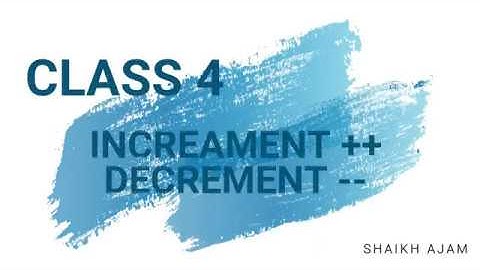 increment and decrement c++ || increment and decrement operator