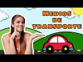 MEDIOS DE TRANSPORTE 🚘 Canciones para niños - Canta con Joy