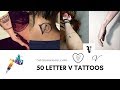50 Letter V Tattoo Designs, Ideas and Templates