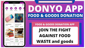 Donyo App - Food & Goods Donation App