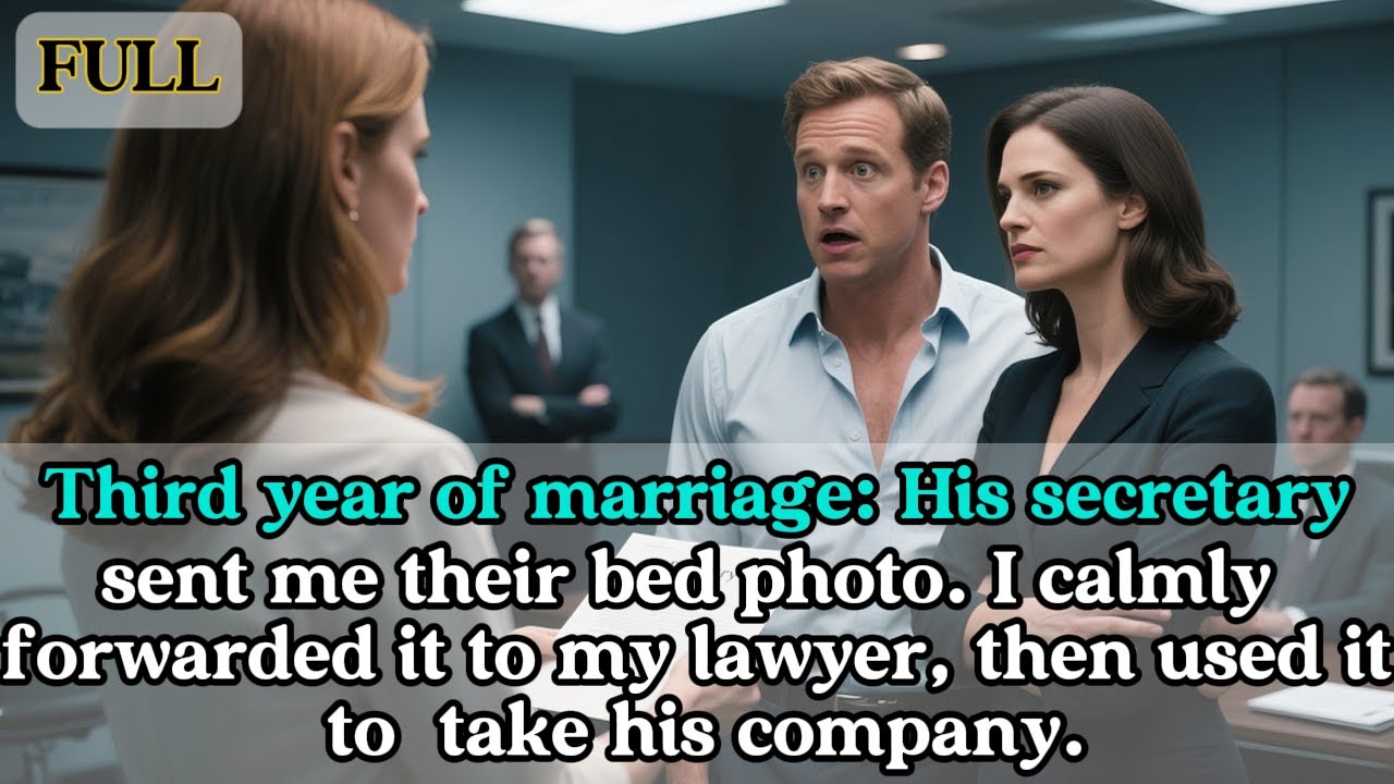 Third year of marriage:His secretary sent me their bed photo.I calmly forwarded it to my lawyer,then