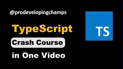 Typescript Crash Course in one video 🔥