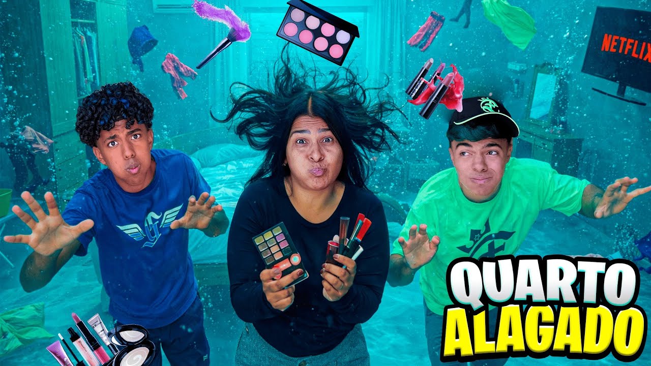 O QUARTO DA MINHA MÃE FOI DESTRUÍDO POR ÁGUA! *Ficou tudo alagado 😨*