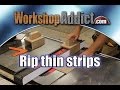 Make Your Own Thin Rip Push Jig for a Table Saw