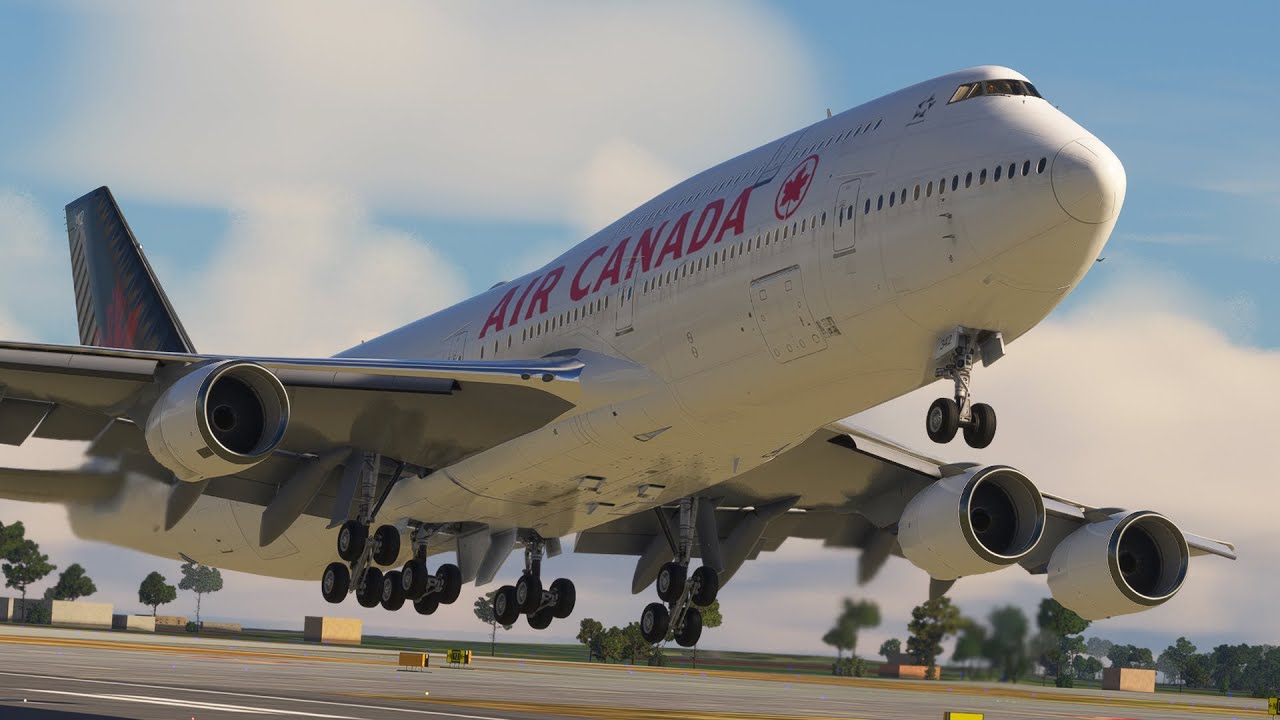 IMPOSSIBLE LANDING!!! Air Canada Boeing 747 Crash Landing at Pert Airport