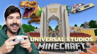 UNIVERSAL STUDIOS MINECRAFT EXPERIENCE! Riding JAWS & Back To The Future On Minecraft