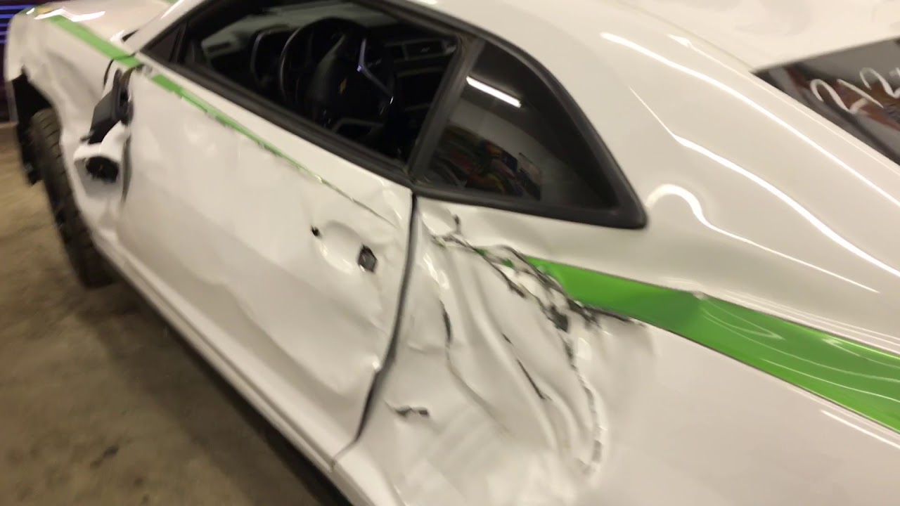 Repairing a totaled 2014 Chevy Camaro 2SS