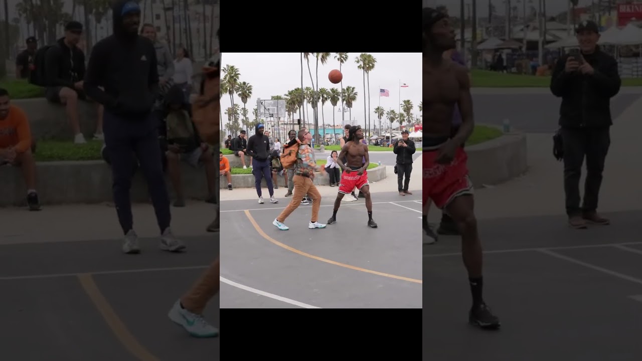 When Nerd Tries Basketball 😱 #basketball #streetball #professor #nba #shorts
