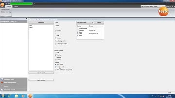 testo Saveris: Creating automatic report (4/15) | Be sure. Testo