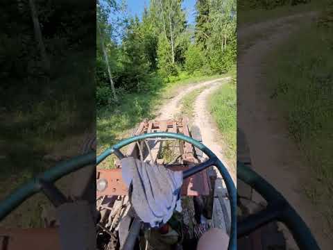 Nice tractor ride to the river swimming spot