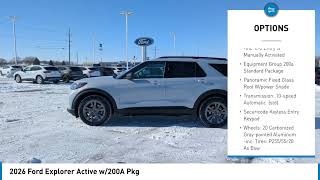 2026 Ford Explorer Findlay Bowling Green Ottawa Napoleon Defiance OH 260209