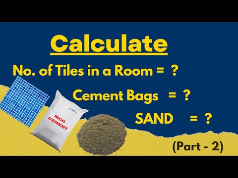Calculate Tiles, Cement, and Sand Quantity for a Room || Full Estimation ||