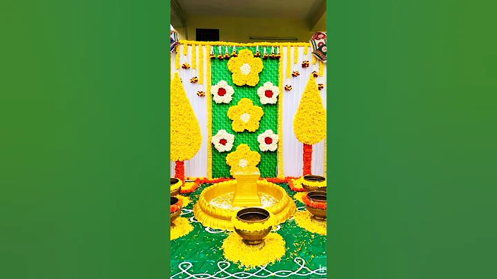Amazing 🤩😍 Haldi Mehndi decoration Ideas#trending #wedding #shorts #yt #viral