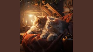 Feline Fireside Harmony in Peace