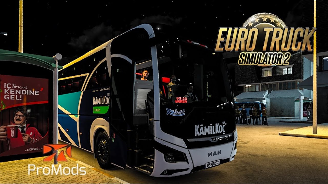 【ETS2】ProModsでバスの旅 (4) トルコからイスラエルへ Euro Truck Simlator2 Bus  From Turkey to Israel