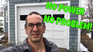 How To Open Garage Door When Power Goes Out