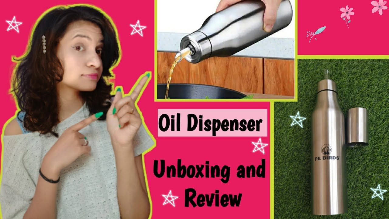 Stainless Steel Cooking Oil Dispenser Unboxing And Review Of Oil
